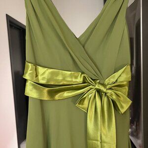 beautiful evening dress - yellow green women (M)